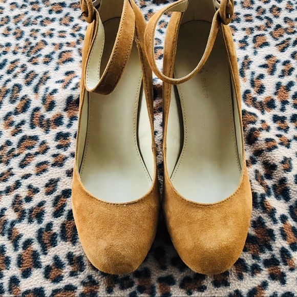 Marc Fisher Shoes - Marc Fisher Suede Pumps with Ankle Strap - Issa